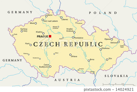Czech Republic Political Map Czech Republic Political Map 14024921