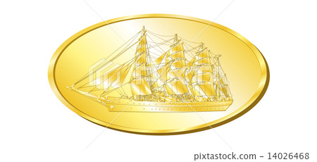 Sailing ship gold medal Sailing ship gold medal 14026468