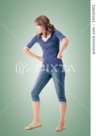 Fighting Asian woman Fighting Asian woman 14026902