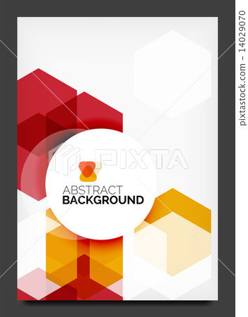 Abstract modern flyer - brochure template 14029070