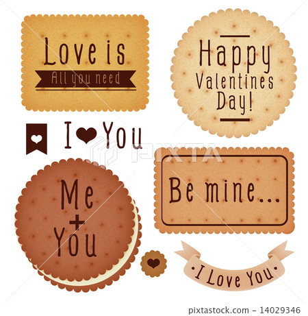 Set of Valentine's day label 14029346
