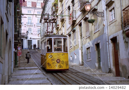 Lisbon cable car line Lisbon cable car line 14029482