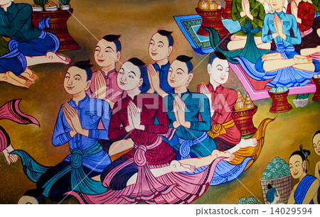 Thai Mural painting Thai Mural painting 14029594