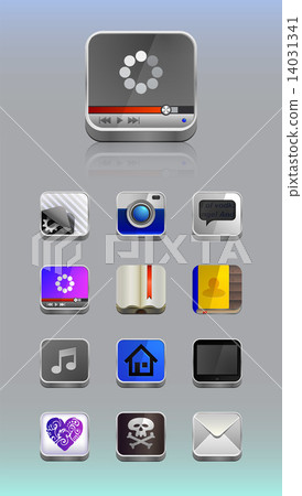 Detailed icons for smartphone 14031341