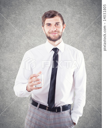 Man with a glass Man with a glass 14031805