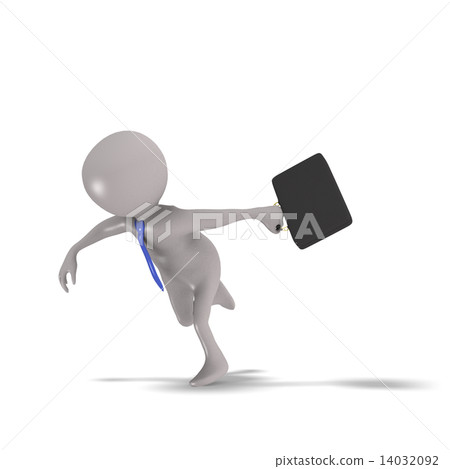 Rushing businessman 14032092