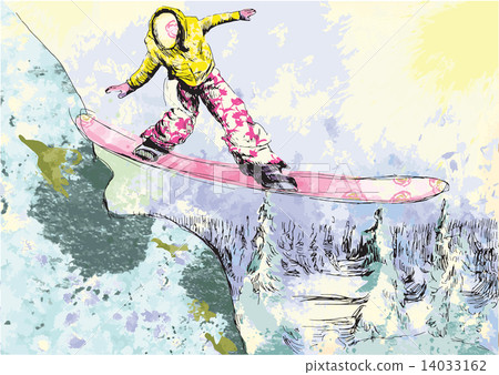 snowboarder snowboarder 14033162
