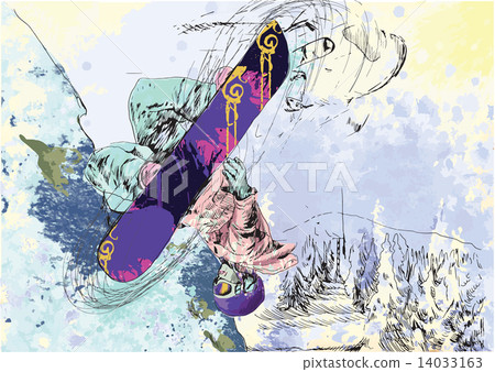 snowboarder snowboarder 14033163