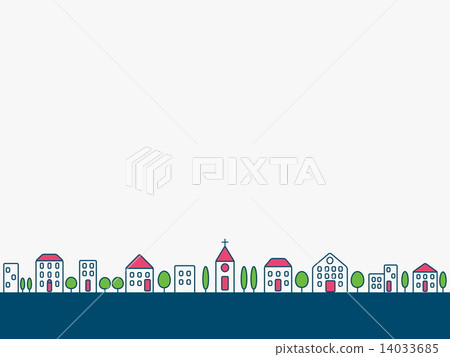 都市風景夏天風景 都市風景夏天風景 14033685