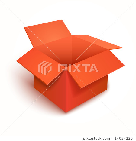 3d vector open gift red box 3d vector open gift red box 14034226