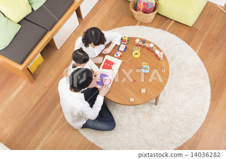 Family family Father playing with children Dad Mom 14036282