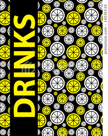 Drinks Menu Background Vector Illustration 14036538