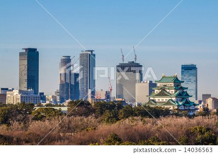名古屋城堡和建築中層建築 14036563