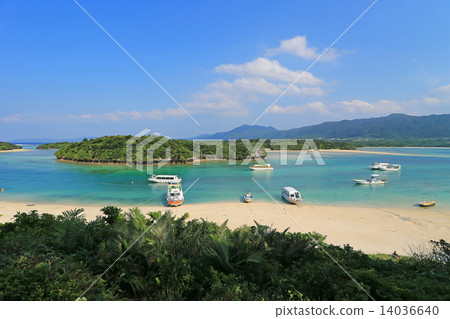 沖繩Ishigakijima的Kawahira海灣 14036640