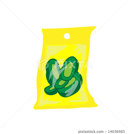 Bag avocado preserved in salt water Bag avocado preserved in salt water 14036985