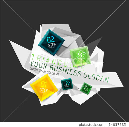 Vector fresh business abstract infographic 14037385
