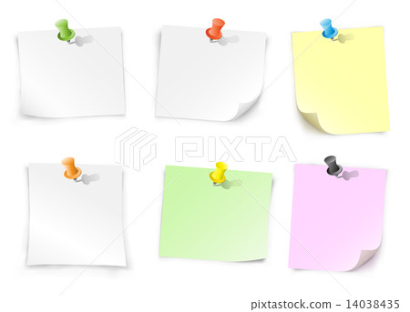 paper and pushpin 14038435