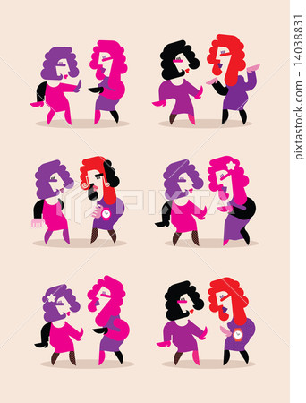 Two dancing women 14038831