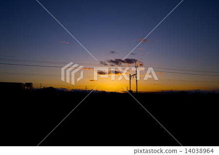 Sunset in Japan 14038964