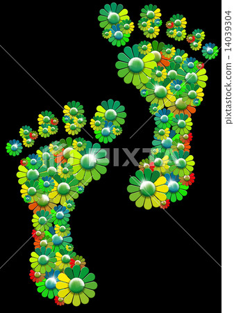 Flowers footprints 14039304