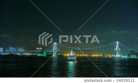 夜東京灣遊輪和彩虹橋 14039511