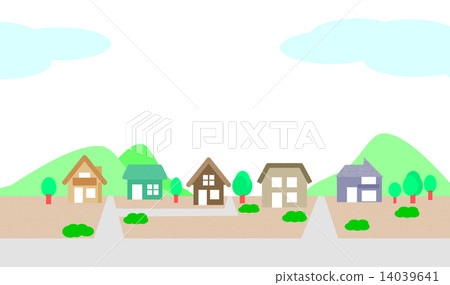 Simple country town Simple country town 14039641