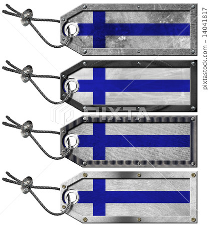 Finland Flags Set of Grunge Metal Tags Finland Flags Set of Grunge Metal Tags 14041817