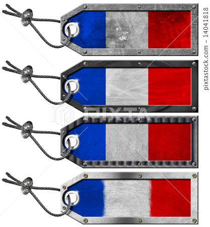 France Flags Set of Grunge Metal Tags France Flags Set of Grunge Metal Tags 14041818