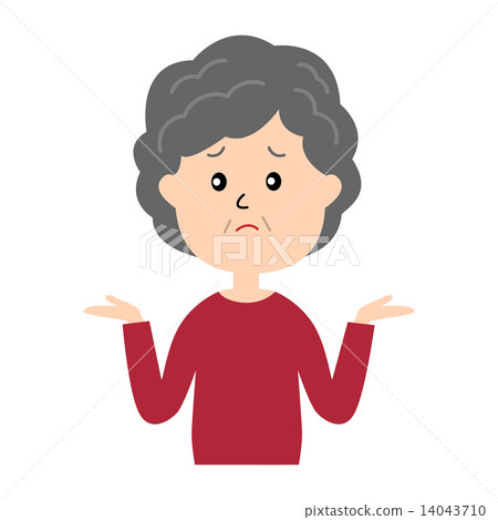 年長的女人聳了聳肩 14043710