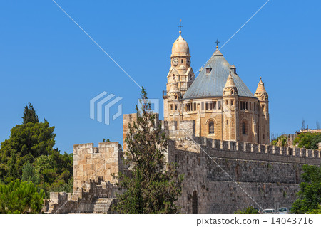 Abbey of Dormition in Jerusalem, Israel. 14043716