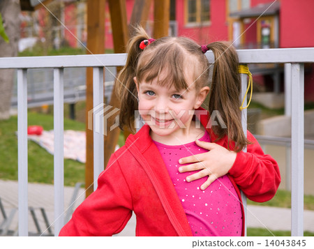 Girl with pigtails 14043845