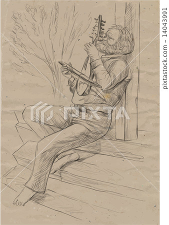 Gadulka Player - vector illustration (converted) Gadulka Player - vector illustration (converted) 14043991