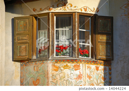 Typical Window - Engadine Switzerland Typical Window - Engadine Switzerland 14044224