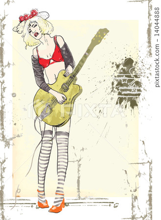 Sexy Guitar player Sexy Guitar player 14044888