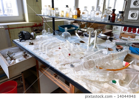 Laboratory with a lot of bottles Laboratory with a lot of bottles 14044948