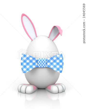 Rabbit in the egg with bow Rabbit in the egg with bow 14045569