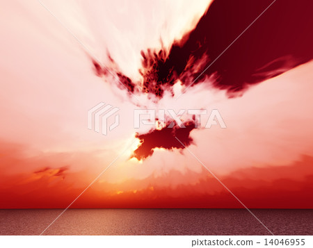 Wind and clouds with the sea 14046955