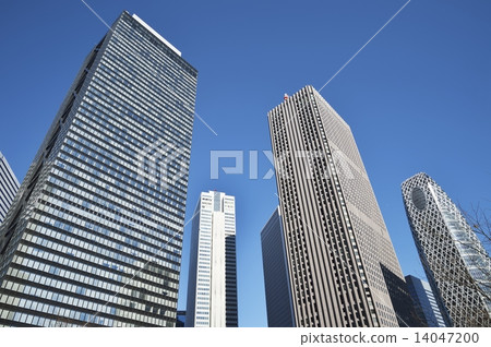 High-rise building group in Shinjuku High-rise building group in Shinjuku 14047200