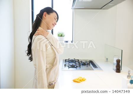 A young woman doing housework A young woman doing housework 14047349