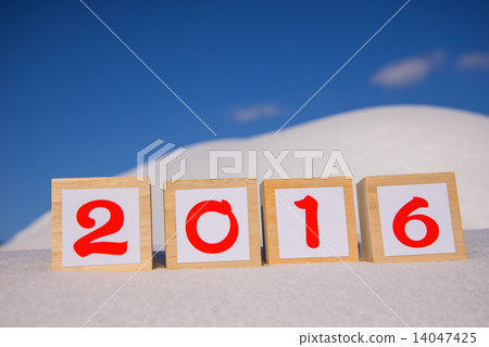 新年和新年卡材料 14047425