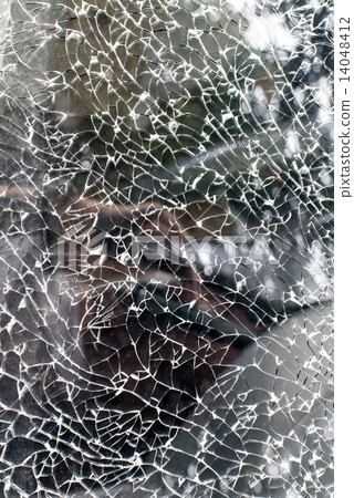 Damaged glass pattern background 14048412