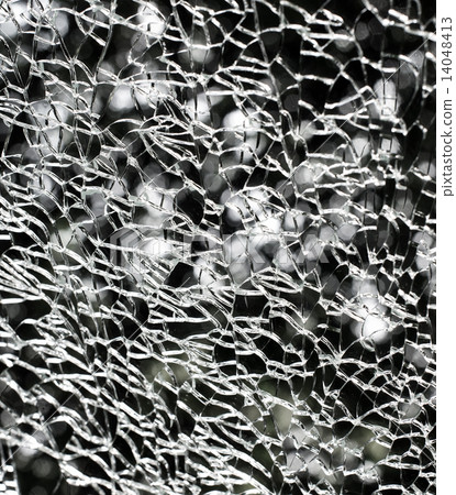 Damaged glass pattern background 14048413