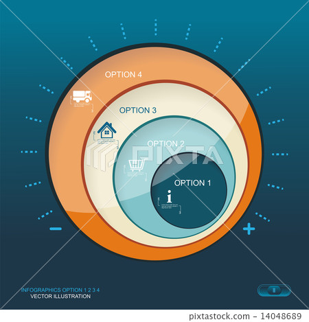 Business Abstract Circle icon. Business Abstract Circle icon. 14048689