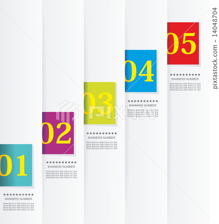 Design template numbered banners. 14048704