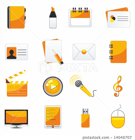 web business & office icons web business & office icons 14048707