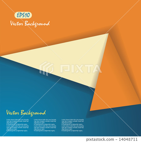 origami banner, vector illustration origami banner, vector illustration 14048711