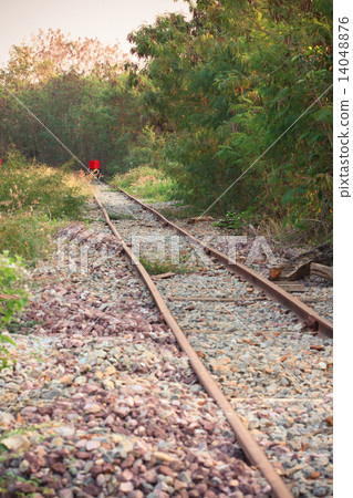 The end of railway, Journey of train finish at the end of the way. 14048876