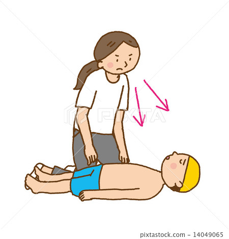 Illustration of female child life support Illustration of female child life support 14049065