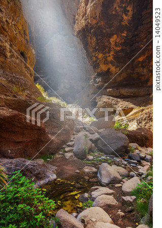 Famous canyon Masca at Tenerife - Canary 14049523