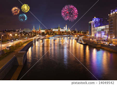 Fireworks over Kremlin in Moscow Fireworks over Kremlin in Moscow 14049542